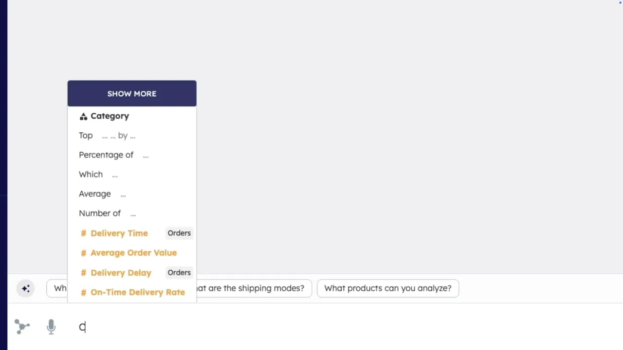 Veezoo dashboard creation for self-service BI